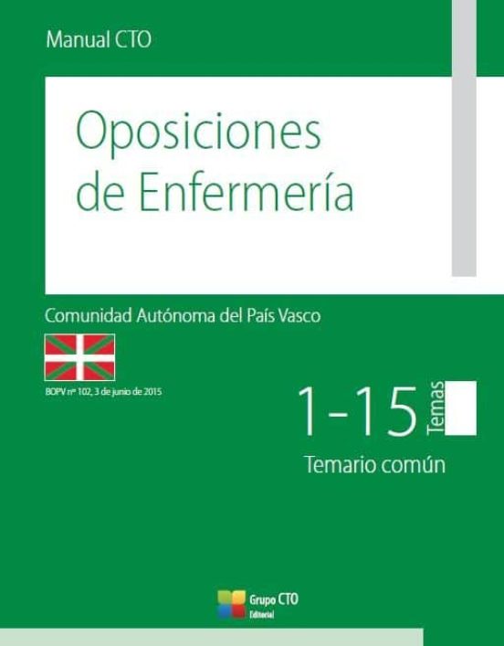 Manual Cto De Oposiciones De Enfermería - País Vasco - Tomo Iv