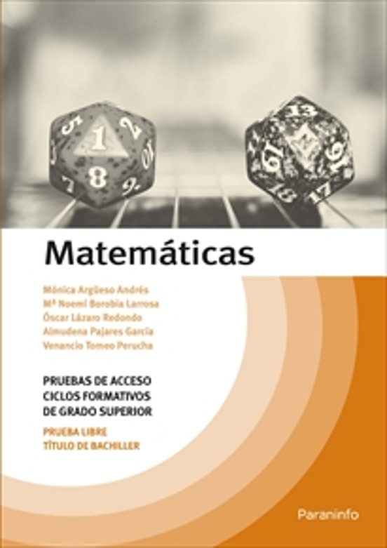 Matematicas. Pruebas De Acceso Ciclos Formativos De Grado Superior