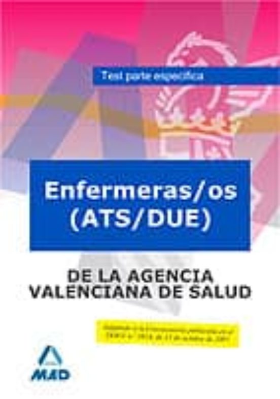 Enfermeras De La Agencia Valenciana De Salud. Test Part E Es