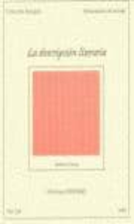 La Descripcion Literaria