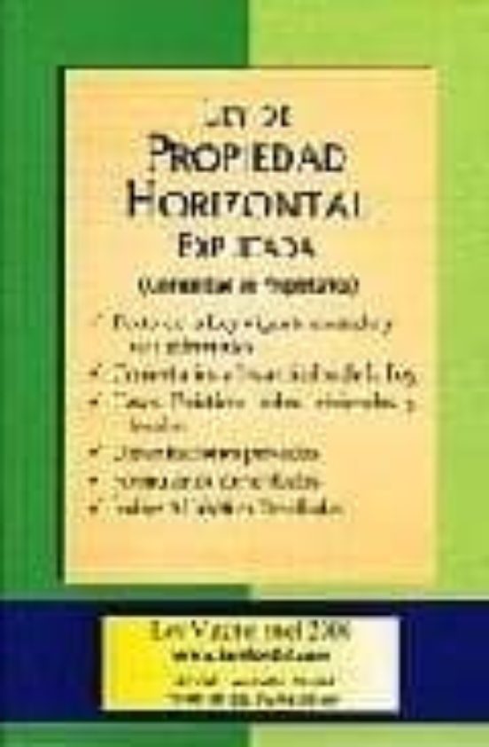 Ley De Propiedad Horizontal Explicada