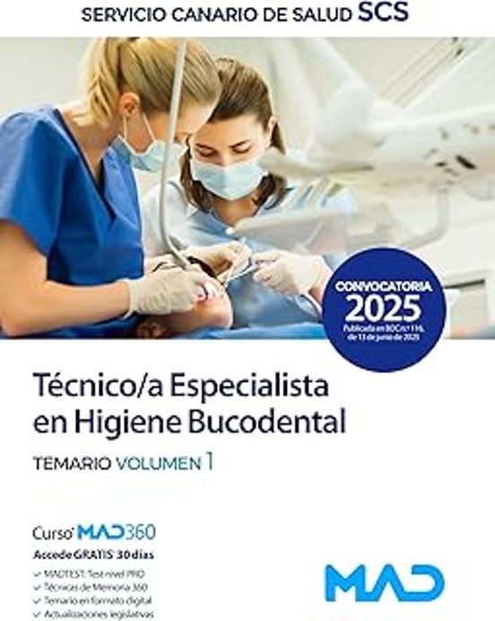 Técnico/a Especialista En Higiene Bucodental Del Servicio Canario De S