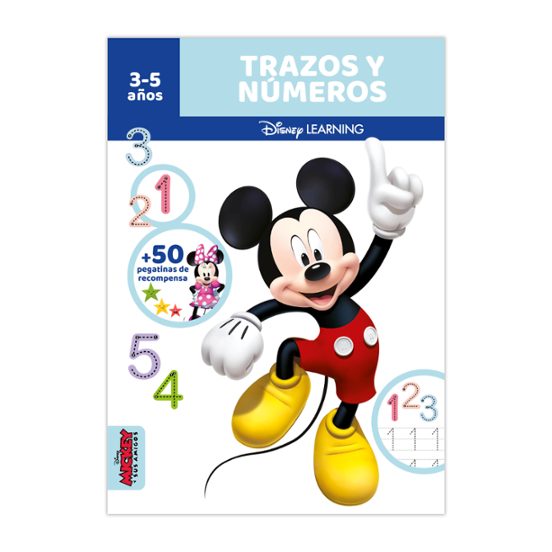 Cuadernos Disney Learning - Trazos Y Números - Mickey