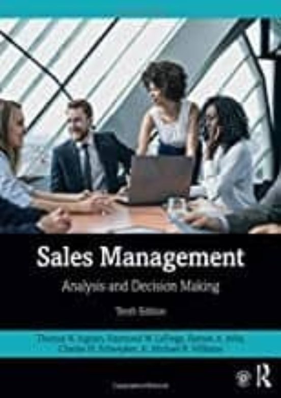 Sales Management: Analysis And Decision Making