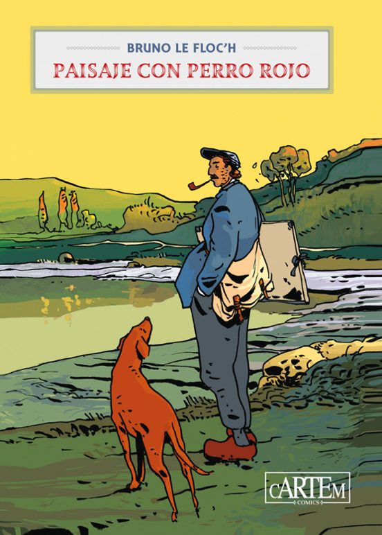 Paisaje Con Perro Rojo