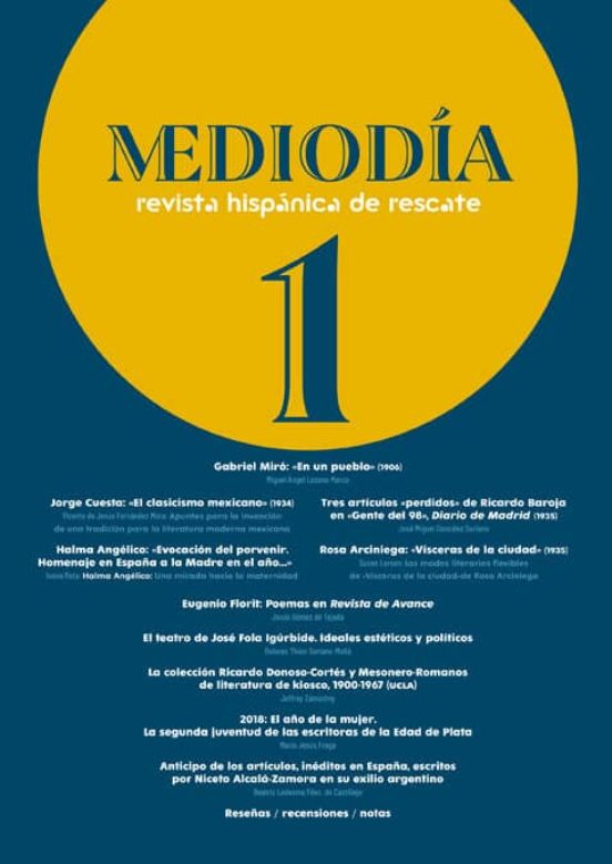 Mediodia: Revista Hispanica De Rescate: Literatura Y Critica