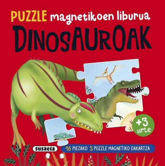 Puzzle Magnetikoen Liburua Dinosauroak