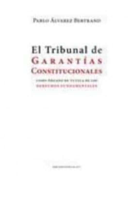 El Tribunal De Garantías Constitucionales