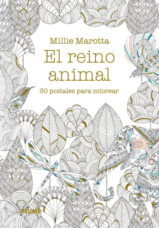 El Reino Animal: 30 Postales Para Colorear