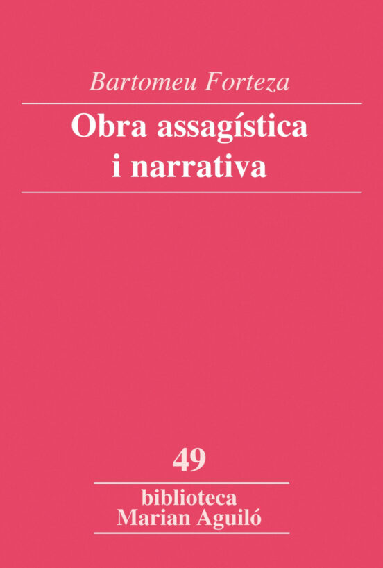 Obra Assagística I Narrativa