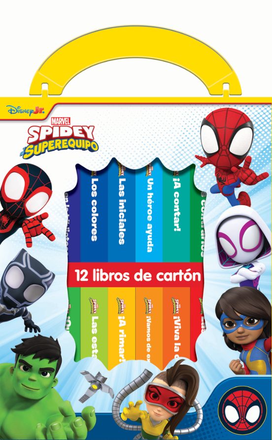 Portada de Disney Jr. Marvel: Spidey y Su Superequipo - Mi Primera Bibliotec a