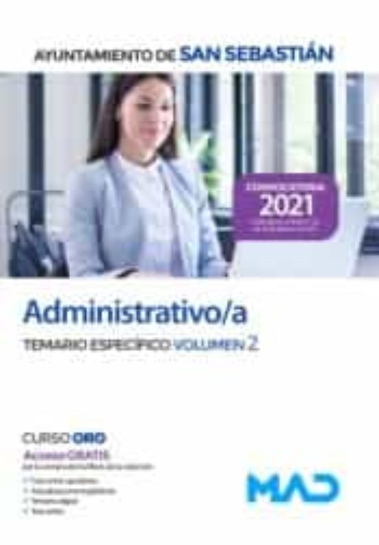 Administrativo Ayuntamiento Donostia - San Sebastian: Temario Especifi