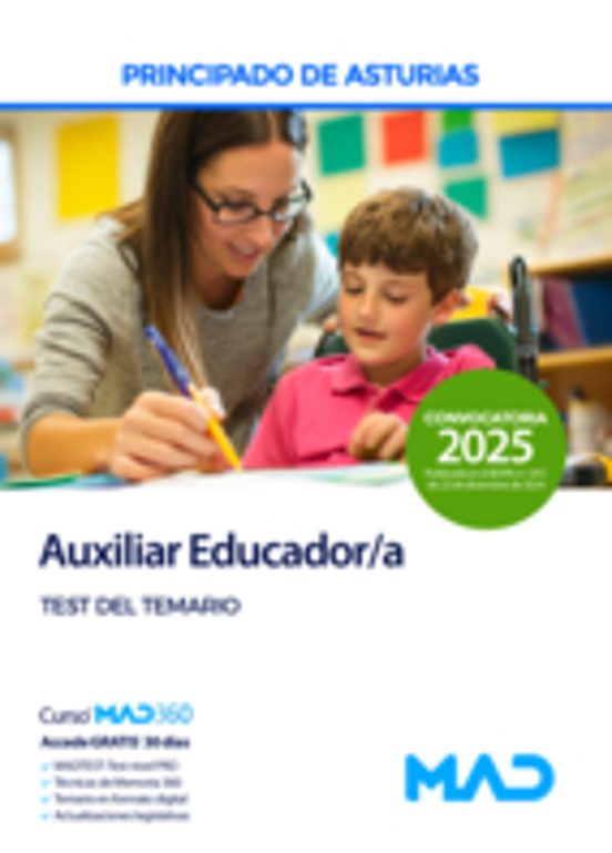 Auxiliar Educador/a Del Principado De Asturias Test Del Temario