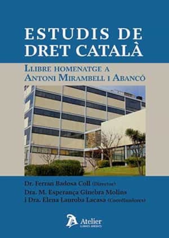Estudis De Dret Català