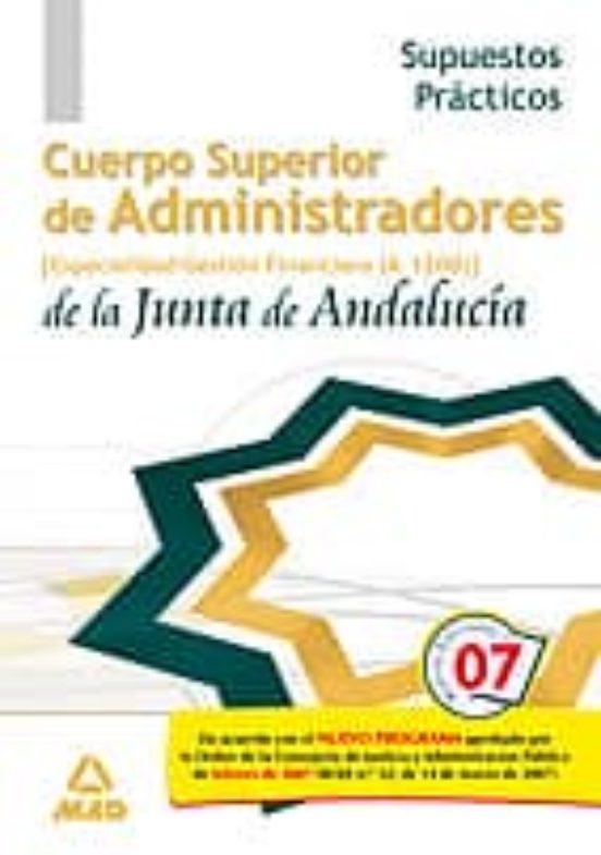 Cuerpo Superior De Administradores De La Junta De Andalucia. Admi Nist