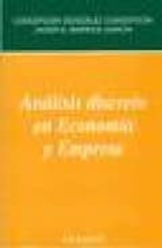 Analisis Discreto en Economia y Empresa