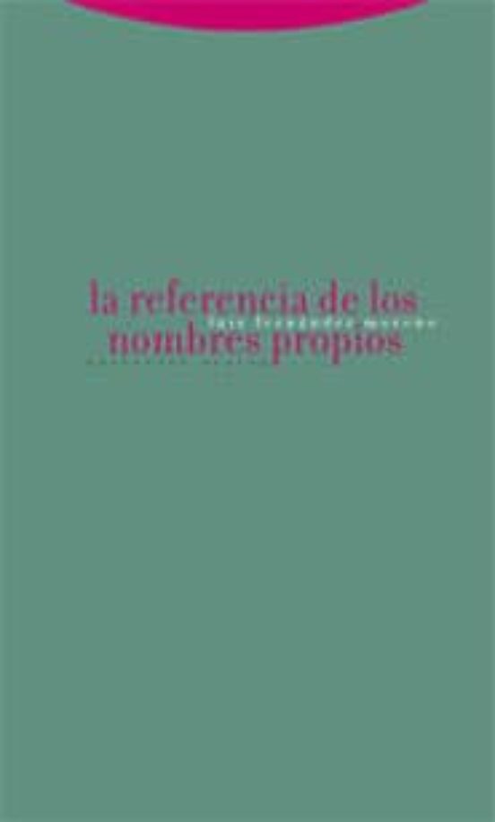 La Referencia De Los Nombres Propios