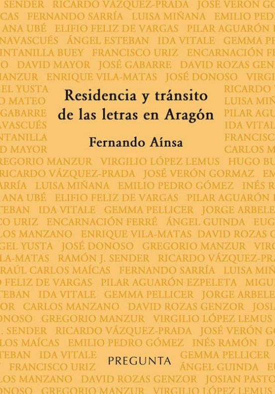 Residencia Y Tránsito De Las Letras En Aragón