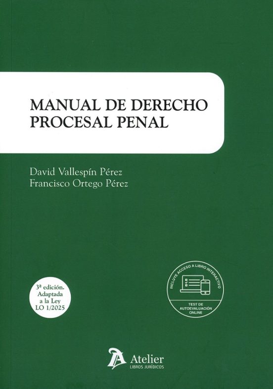 Manual De Derecho Procesal Penal 2025 + Libro Interactivo