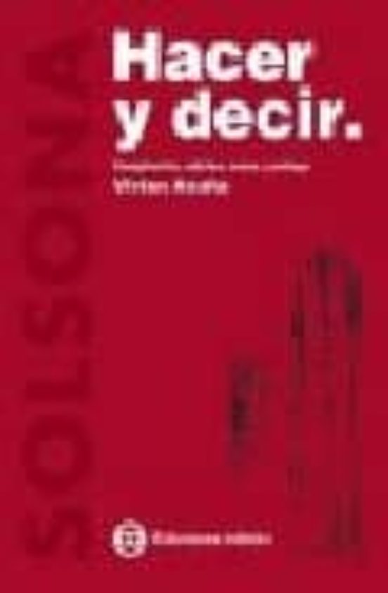 Solsona: Hacer Y Decir