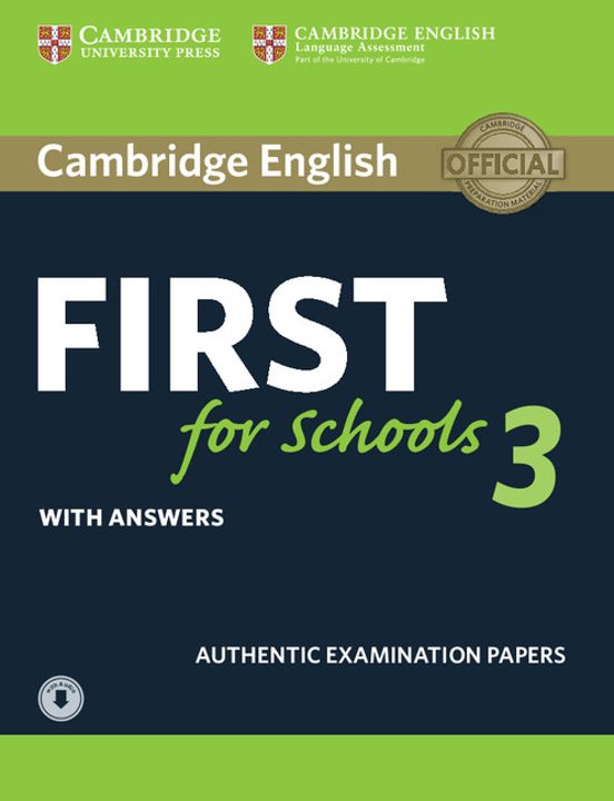 Cambridge English First for Schools 3 Student S Book With Answers & Au