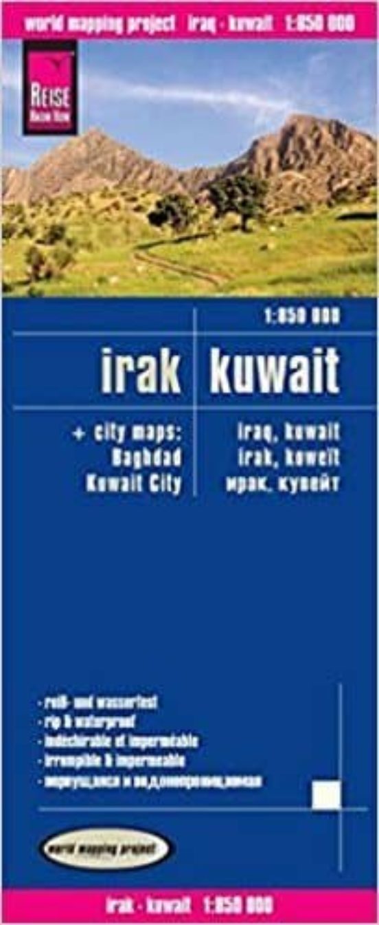 Irak Kuwait Landkarten Impermeable