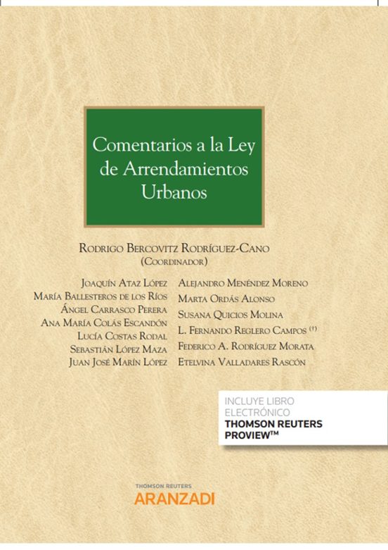 Comentarios a la Ley de Arrendamientos Urbanos