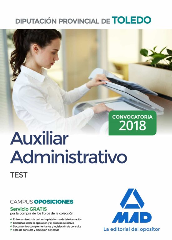 Auxiliar Administrativo De La Diputación Provincial De Toledo. Test