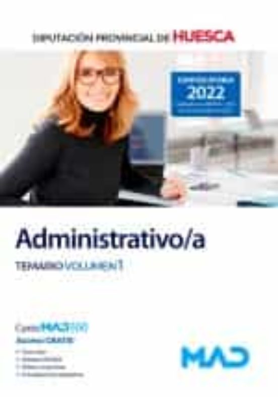 Administrativo/a De La Diputación Provincial De Huesca. Temario Volumen 1