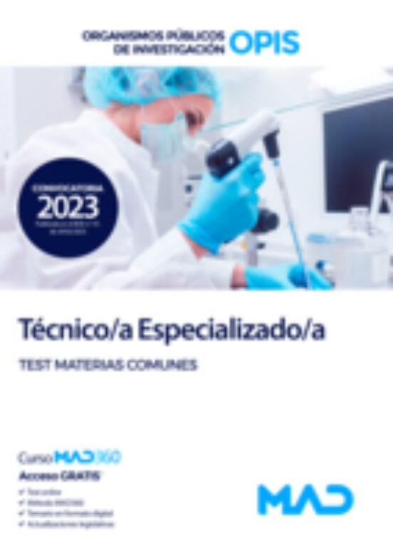 Técnico/a Especializado/a. Organismos Publicos De Investigacion