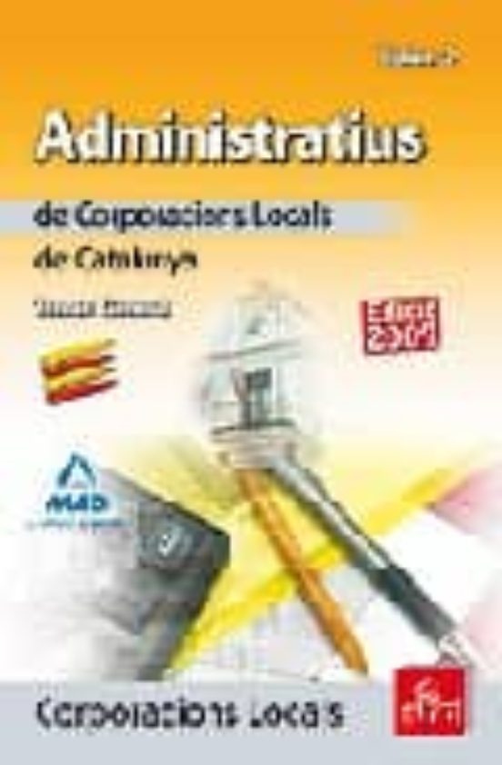 Administratius De Corporacions Locals De Catalunya. Temari Genera L. V