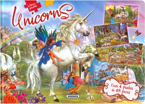 Unicorns: Llibre-puzle 48 Peces
