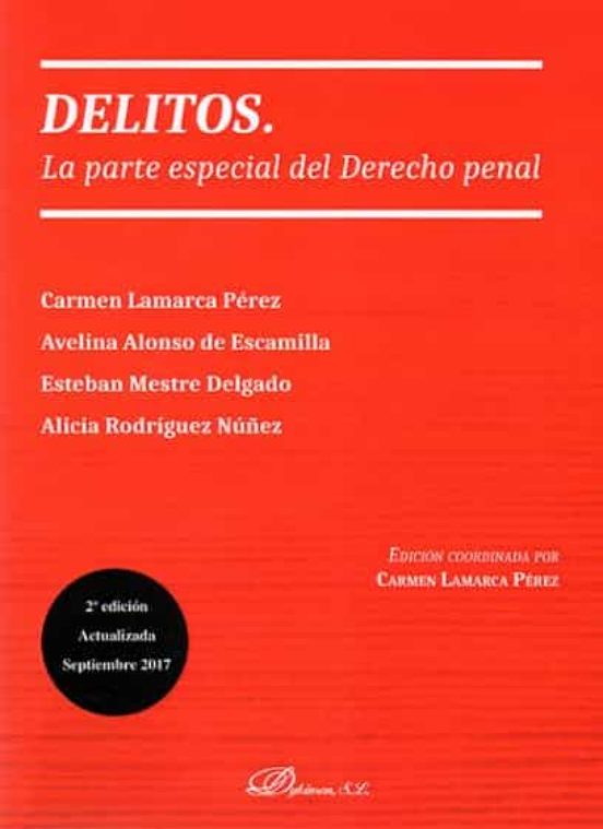 Delitos . La Parte Especial Del Derecho Penal