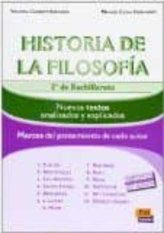 Historia Filosofia : Textos Explicados
