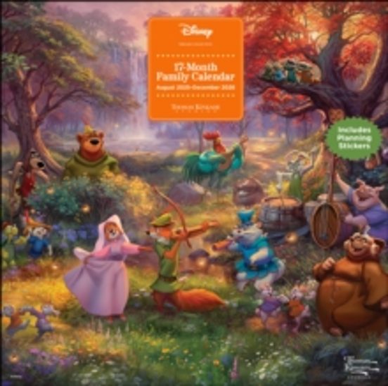 Disney Dreams By Thomas Kinkade Studios 17-month 2025-2026 Family Wall