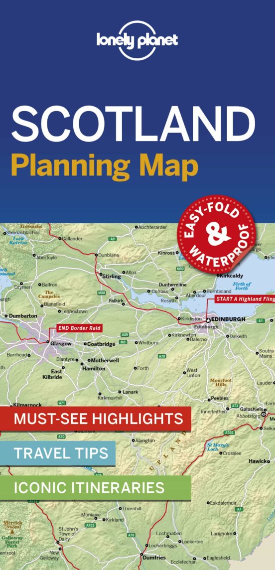 Lonely Planet Scotland Planning Map 1 2019