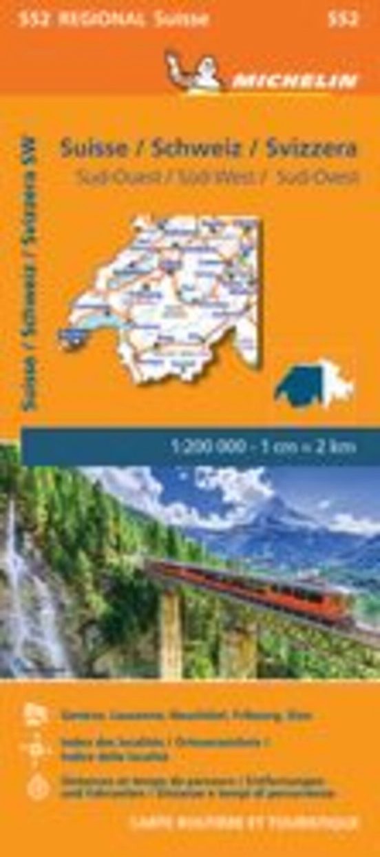 Mapa Regional Suisse Sud-ouest