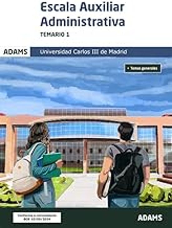 Temario 1 Escala Auxiliar Administrativa Universidad Carlos III