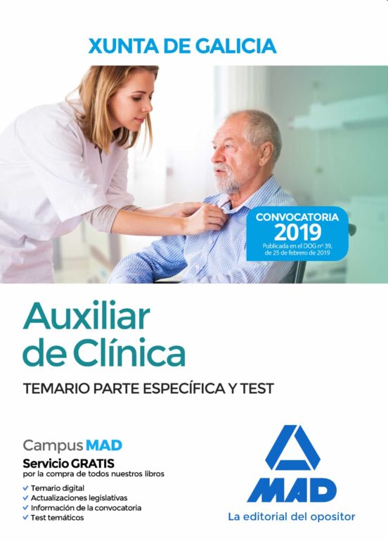 Auxiliar De Clinica De La Xunta De Galicia. Temario Parte E Especifica