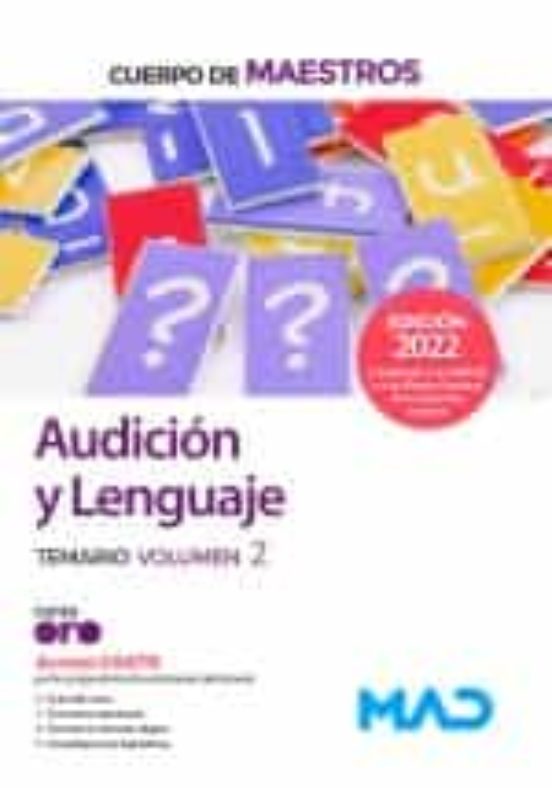 Cuerpo De Maestros. Audición Y Lenguaje. Temario Volumen 2