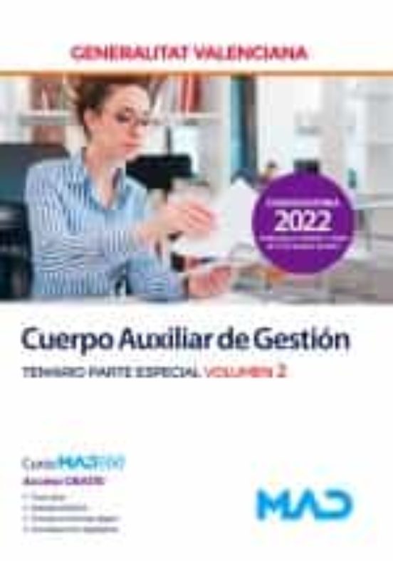 Cuerpo Auxiliar De Gestion De La Generalitat Valenciana. Temario Parte