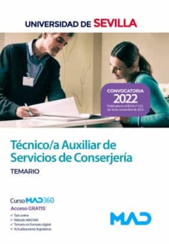 Técnico/a Auxiliar De Servicios De Conserjería De La Universidad De Sevilla. Temario