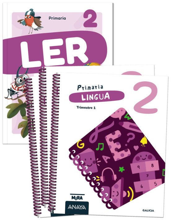 Lingua 2º Primaria + Lingua 2 Ler Cousas Nosas Mira Galicia