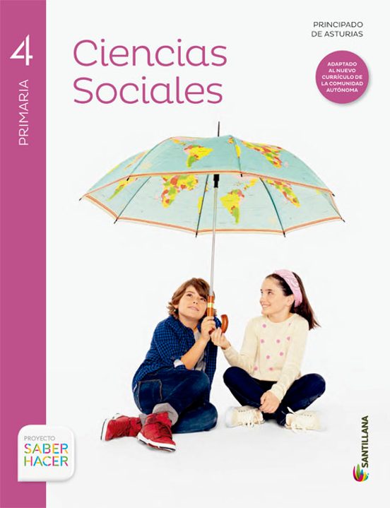 Ciencias Sociales 4º Primaria + Atlas Asturias Ed 2015