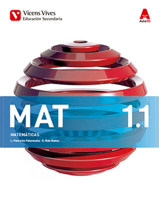 Portada de Matematicas 1º Eso Trimestres Ed 2015