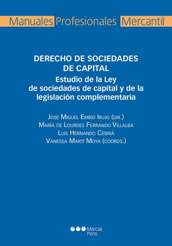 Derecho De Sociedades De Capital