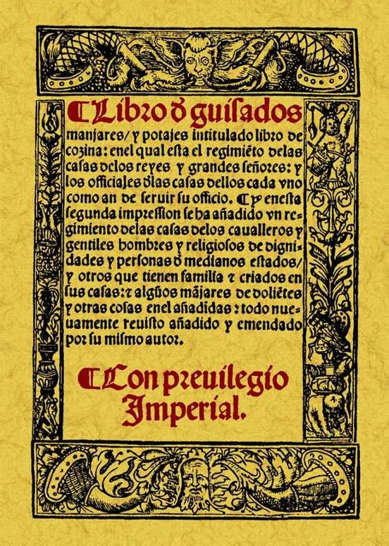 Libro De Guisados Manjares Y Potajes