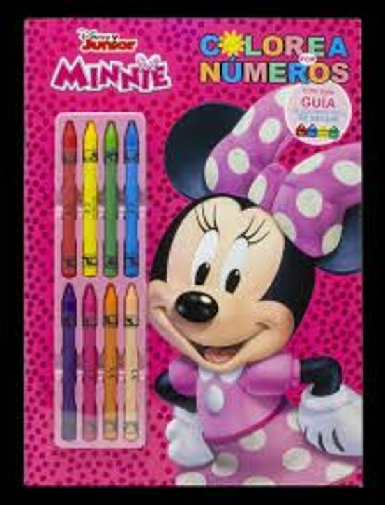 Minnie. Colorea Por Números Con Ceras