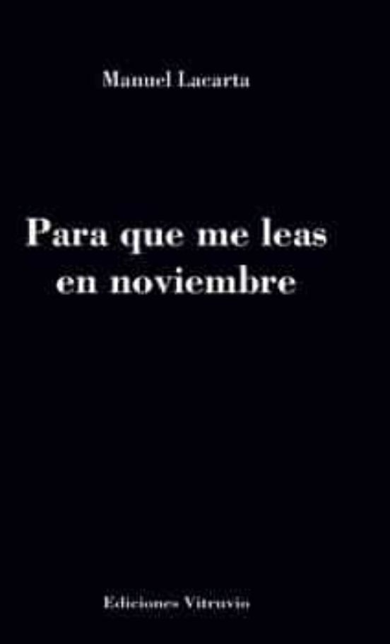 Para Que Me Leas En Noviembre