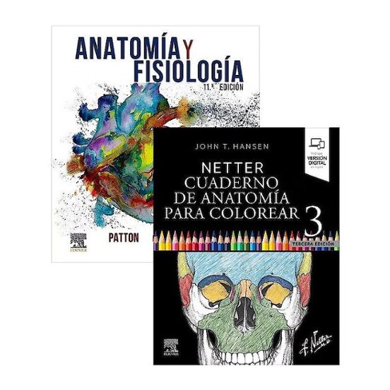 Lote Hansen - Patton Anatomia Netter. Cuaderno De Anatomía Para Colore
